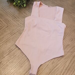Free People Pink Bodysuit Size S